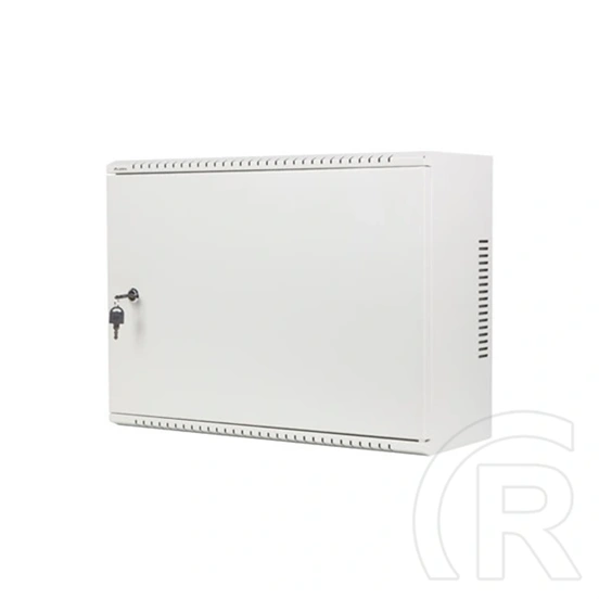 Lanberg Rack szekrény (19", fali, 4U+3U, 540x200 mm, alacsony profil, összeszerelt, szürke)