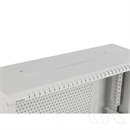 Lanberg Rack szekrény (19", fali, 4U+3U, 540x200 mm, alacsony profil, összeszerelt, szürke)