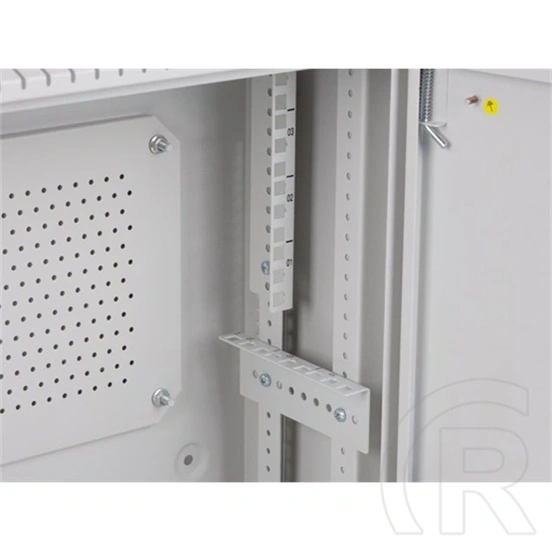 Lanberg Rack szekrény (19", fali, 4U+3U, 540x200 mm, alacsony profil, összeszerelt, szürke)