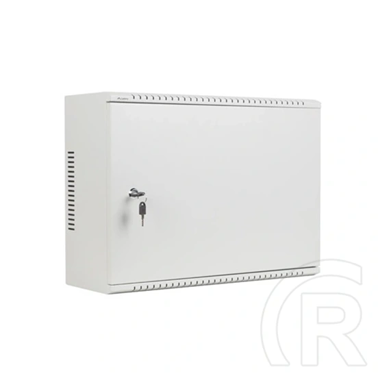 Lanberg Rack szekrény (19", fali, 4U+3U, 540x200 mm, alacsony profil, összeszerelt, szürke)