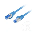 Lanberg S/FTP CAT6A patch kábel (0,5 m, LSZH, CCA, kék)