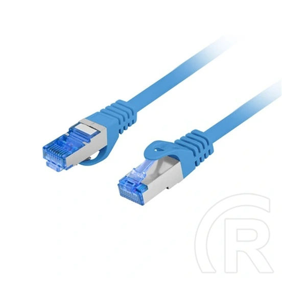 Lanberg S/FTP CAT6A patch kábel (0,5 m, LSZH, CCA, kék)