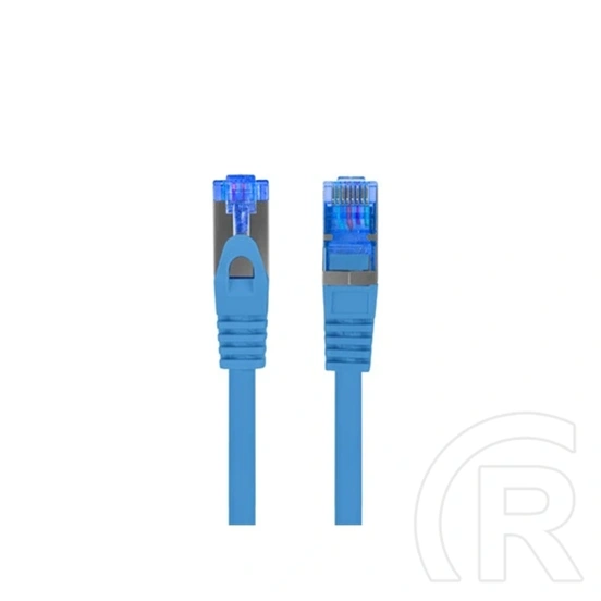 Lanberg S/FTP CAT6A patch kábel (0,5 m, LSZH, CCA, kék)