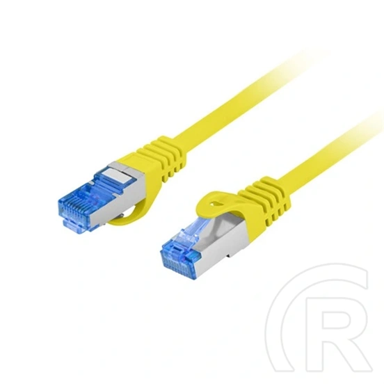 Lanberg S/FTP CAT6a patch kábel (0,5 m, LSZH, CCA, sárga)