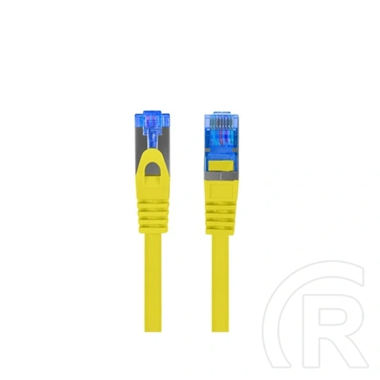 Lanberg S/FTP CAT6a patch kábel (0,5 m, LSZH, CCA, sárga)