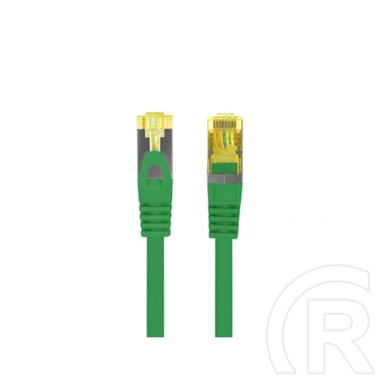 Lanberg S/FTP CAT6a patch kábel (1 m, LSZH, réz, zöld)