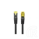 Lanberg S/FTP CAT6a patch kábel (1 m, fekete)