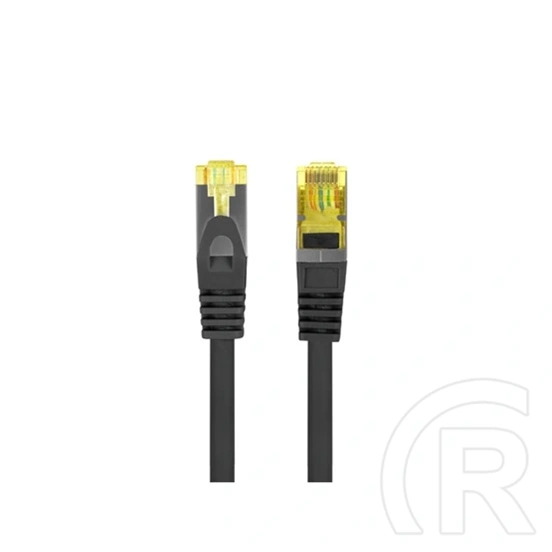 Lanberg S/FTP CAT6a patch kábel (1 m, fekete)
