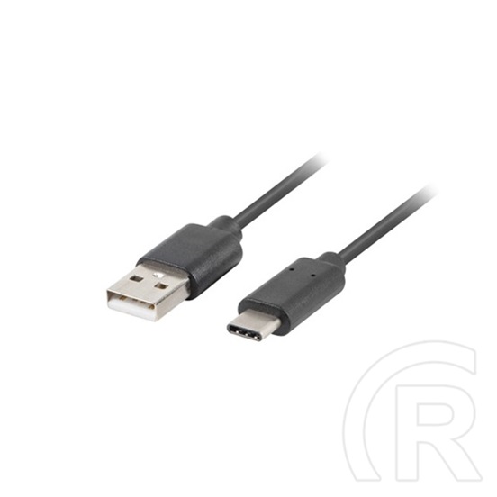 Lanberg USB-A - USB-C kábel (0,5 m, fekete)