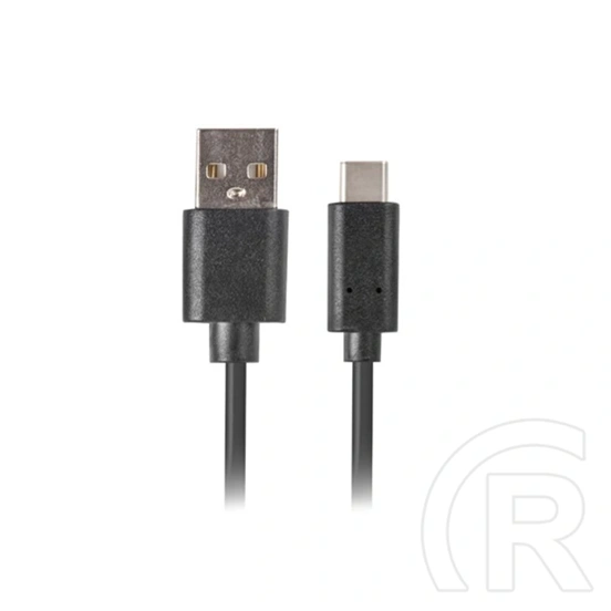 Lanberg USB-C - USB-A adatkábel 1,8 m (USB 2.0, QC 3.0, 480 Mb/s, fekete)