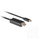 Lanberg USB-C (M)->HDMI (M) kábel 1,8 m (4K 60 Hz, HDMI 2.0, 18 Gb/s, fekete)