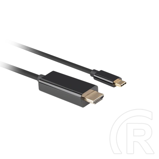 Lanberg USB-C (M)->HDMI (M) kábel 1,8 m (4K 60 Hz, HDMI 2.0, 18 Gb/s, fekete)