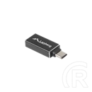 Lanberg USB-C (M) -> USB-A (F) adapter (USB 3.1 Gen 1, OTG, 5 Gbit/s, nikkelezett csatlakozó, fekete)