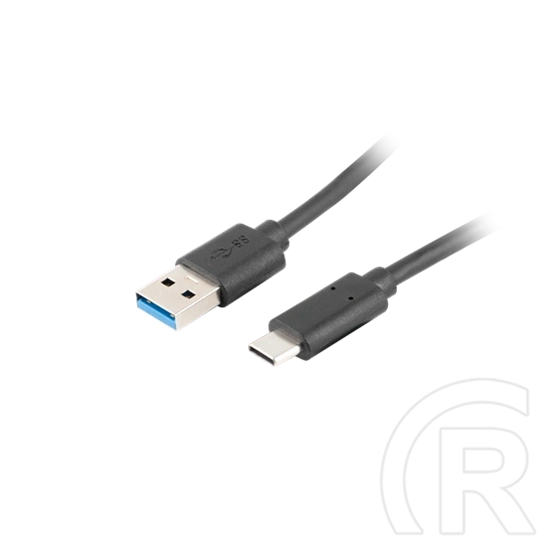 Lanberg USB-C (M) - USB-A (M) adatkábel (1,8 m, USB 3.1 Gen1, 5 Gbit/s, aranyozott csatlakozó, fekete)
