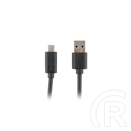 Lanberg USB-C (M) - USB-A (M) adatkábel (1,8 m, USB 3.1 Gen1, 5 Gbit/s, aranyozott csatlakozó, fekete)