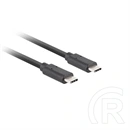 Lanberg USB-C adatkábel (USB-C - USB-C, 3.1 Gen 2, 50 cm, 10 Gb/s, PD 100W, tripla árnyékolás, fekete)