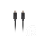 Lanberg USB-C kábel 1,8 m (USB-C - USB-C, 3.1 Gen2, 10 Gb/s, PD 100 W, Quick Charge 4.0, fekete)