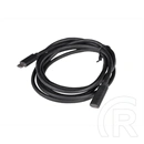Lanberg USB-C kábel (USB-C M/F, USB 3.1 Gen1, 1,5 m, 5 Gbit/s, fekete)