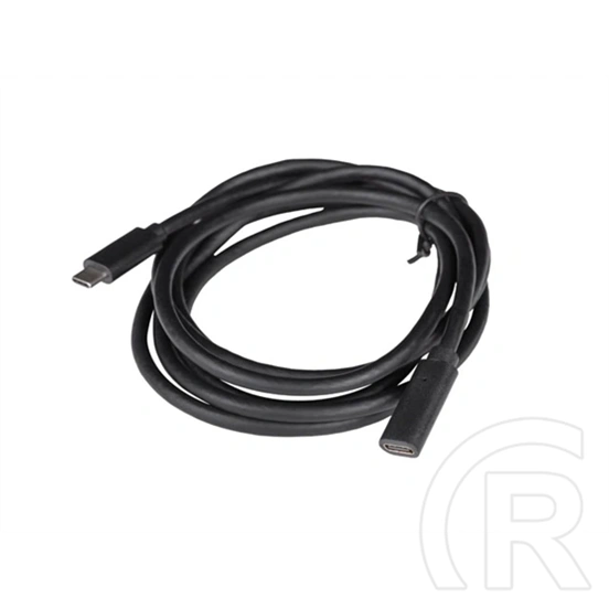 Lanberg USB-C kábel (USB-C M/F, USB 3.1 Gen1, 1,5 m, 5 Gbit/s, fekete)
