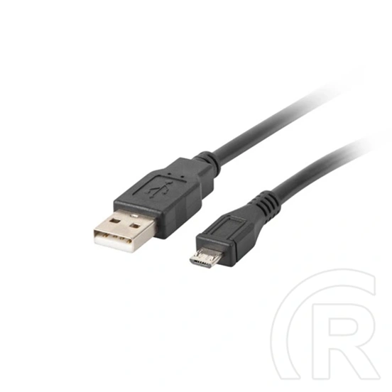 Lanberg USB adatkábel (Micro USB - USB-A, USB 2.0, 1,8 m, 480 Mb/s, aranyozott csatlakozó, AWG30, fekete)