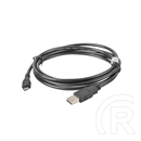 Lanberg USB adatkábel (Micro USB - USB-A, USB 2.0, 1,8 m, 480 Mb/s, aranyozott csatlakozó, AWG30, fekete)