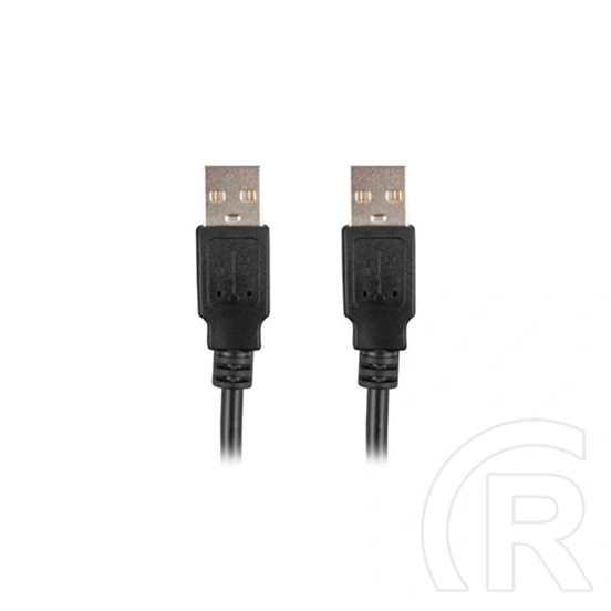 Lanberg USB kábel (USB-A - USB-A, 1,8 m, 480 Mb/s, fekete)