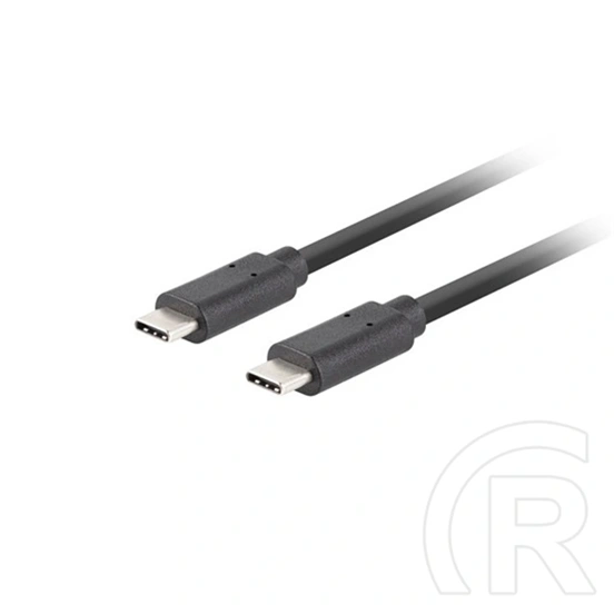 Lanberg USB kábel (USB-C M/M, 3.1 Gen 2, 10 Gb/s, PD 100W, 1 m, fekete)