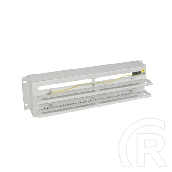 Lanberg biztosíték panel (19", 3U, DIN sín, szürke)