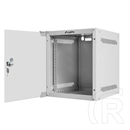 Lanberg fali rack szekrény (10", 6U, 310mm mély, üvegajtó, lapraszerelt, szürke)