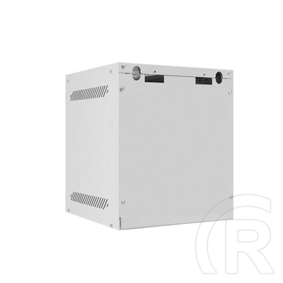 Lanberg fali rack szekrény (10", 6U, 310mm mély, üvegajtó, lapraszerelt, szürke)