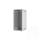 Lanberg fali rackszekrény (10", 12U, 280x310 mm, üvegajtó, lapraszerelt, szürke)