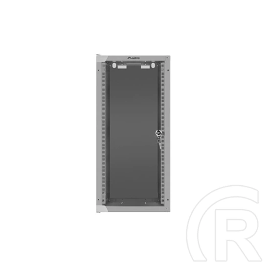Lanberg fali rackszekrény (10", 12U, 280x310 mm, üvegajtó, lapraszerelt, szürke)