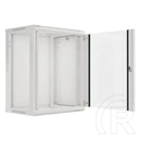 Lanberg fali rackszekrény 15U (19", 600x450 mm, edzett üvegajtó, lapraszerelt, szürke)