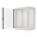 Lanberg fali rackszekrény 15U (19", 600x450 mm, edzett üvegajtó, lapraszerelt, szürke)