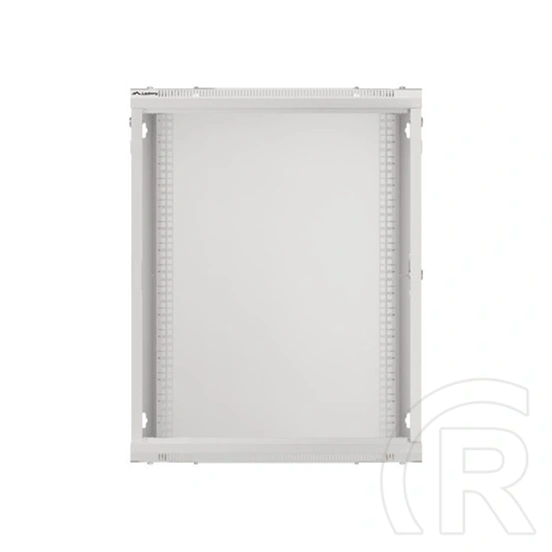 Lanberg fali rackszekrény 15U (19", 600x450 mm, edzett üvegajtó, lapraszerelt, szürke)