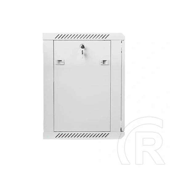 Lanberg fali rackszekrény (19", 12U, 600x450 mm, lapraszerelt, szürke)