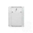 Lanberg fali rackszekrény (19", 12U, 600x450 mm, lapraszerelt, szürke)