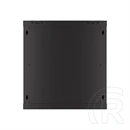 Lanberg fali rackszekrény (19", 12U, 600x450 mm, perforált ajtó, lapraszerelt, fekete)