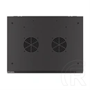 Lanberg fali rackszekrény (19", 12U, 600x450 mm, perforált ajtó, lapraszerelt, fekete)