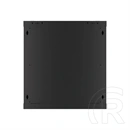 Lanberg fali rackszekrény (19", 12U, 600x600 mm, üvegajtó, lapraszerelt, fekete)