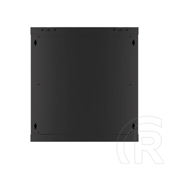 Lanberg fali rackszekrény (19", 12U, 600x600 mm, üvegajtó, lapraszerelt, fekete)