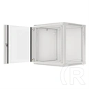 Lanberg fali rackszekrény (19", 12U, lapraszerelt, 600x600mm, edzett üveg ajtó, szürke)
