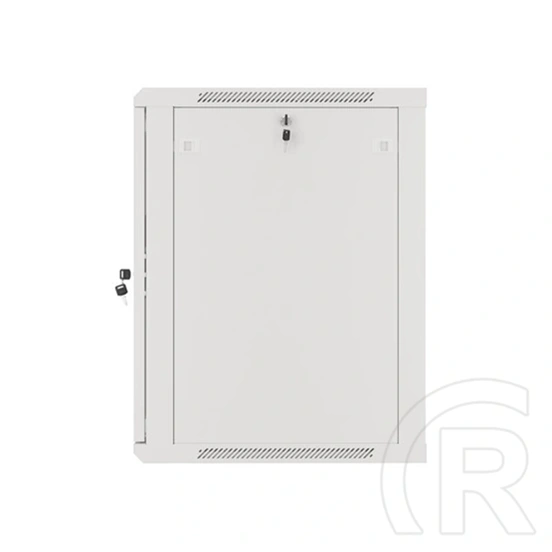 Lanberg fali rackszekrény (19", 15U, 600x600 mm, üvegajtó, lapraszerelt, szürke)