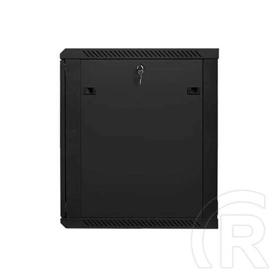 Lanberg fali rackszekrény (19", 15U, 600x600, üvegajtó, lapraszerelt, 600mm mély, fekete)