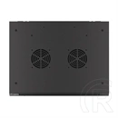 Lanberg fali rackszekrény (19", 18U, 600x450 mm, üvegajtó, lapraszerelt, fekete)