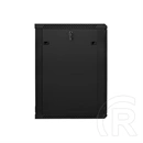 Lanberg fali rackszekrény (19", 18U, 600x600 mm, edzett üvegajtó, lapraszerelt, fekete)