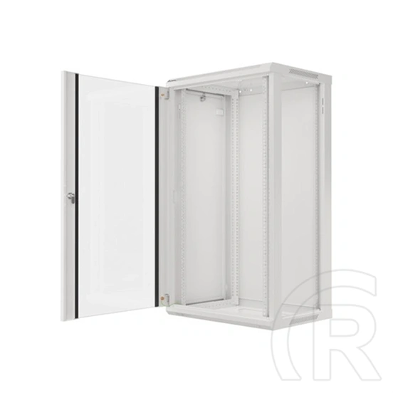 Lanberg fali rackszekrény (19", 22U, 600x450 mm, lapraszerelt, szürke)