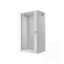 Lanberg fali rackszekrény (19", 22U, 600x450 mm, lapraszerelt, szürke)