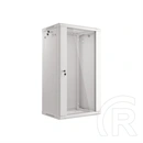 Lanberg fali rackszekrény (19", 22U, 600x450 mm, lapraszerelt, szürke)