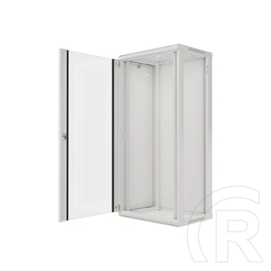 Lanberg fali rackszekrény (19", 27U, 600x450 mm, lapraszerelt, szürke)